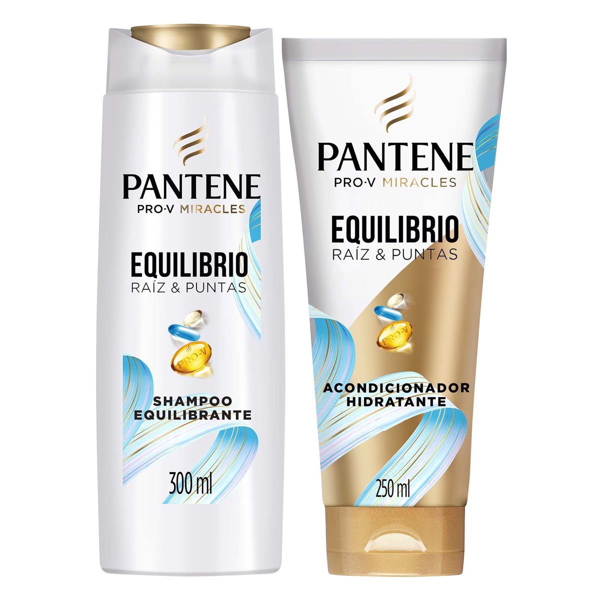 PANTENE - Pack Pantene Equilibrio Raíz Shampoo 300 mL + Acondicionador 250 mL
