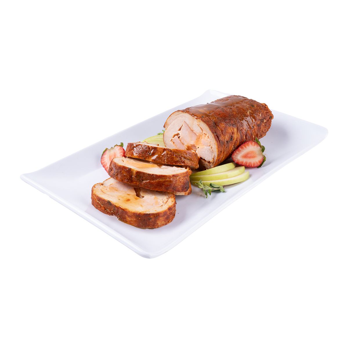 EQUIVALENTE - Enrollado De Pavo Con Guindones Y Tocino