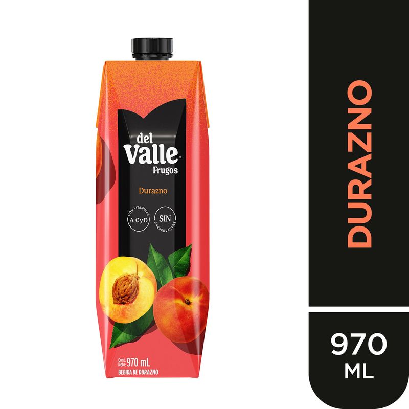 FRUGOS - Bebida Frugos del Valle Durazno 970 mL