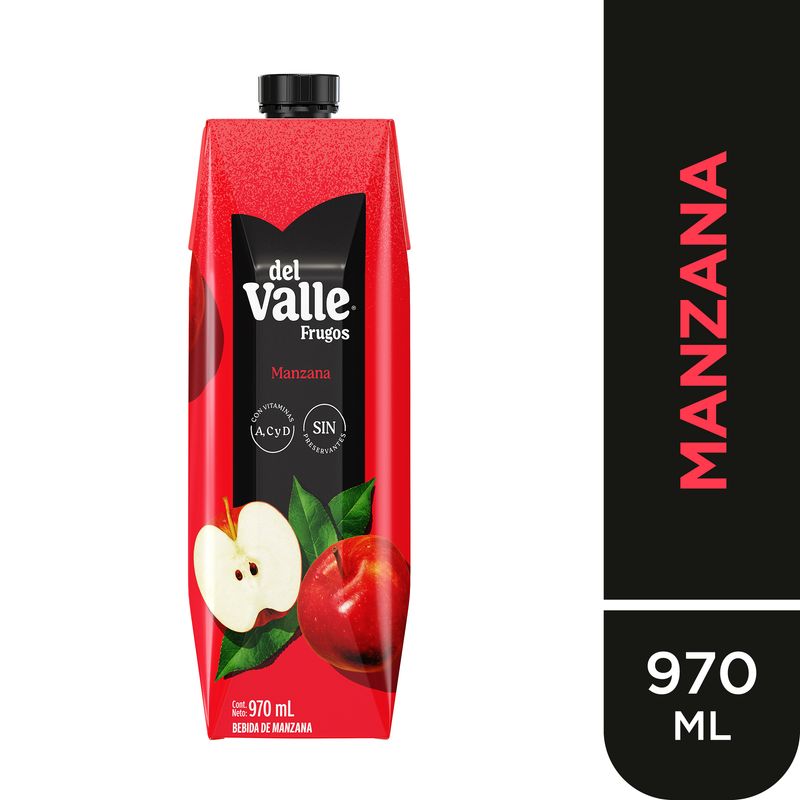 FRUGOS - Bebida Frugos Del Valle Manzana Caja 970 mL