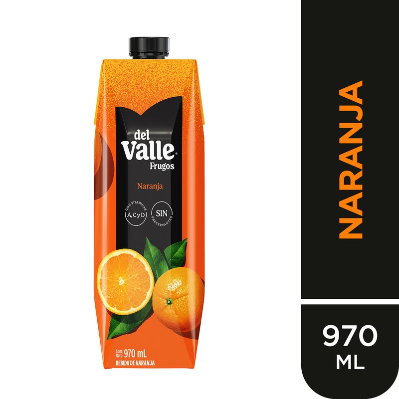 FRUGOS - Bebida Frugos Naranja Caja 970 mL