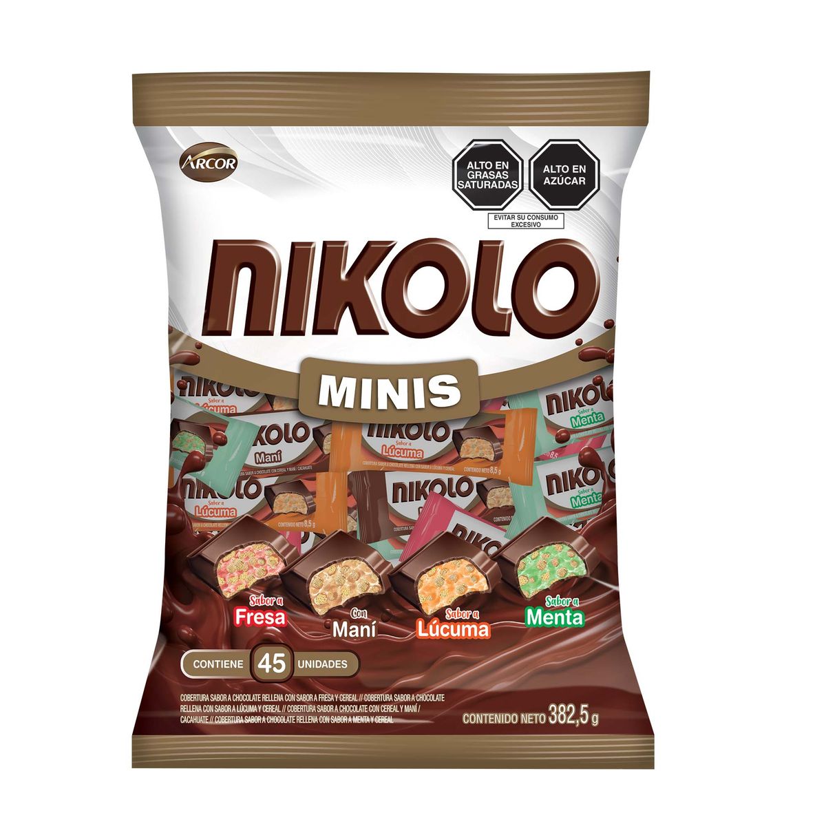 NIKOLO - Chocolate Nikolo Mini Multipack Bolsa 382.5 g