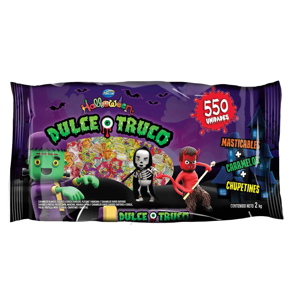ARCOR - Caramelos Arcor Dulce o Truco Bolsa 2 Kg
