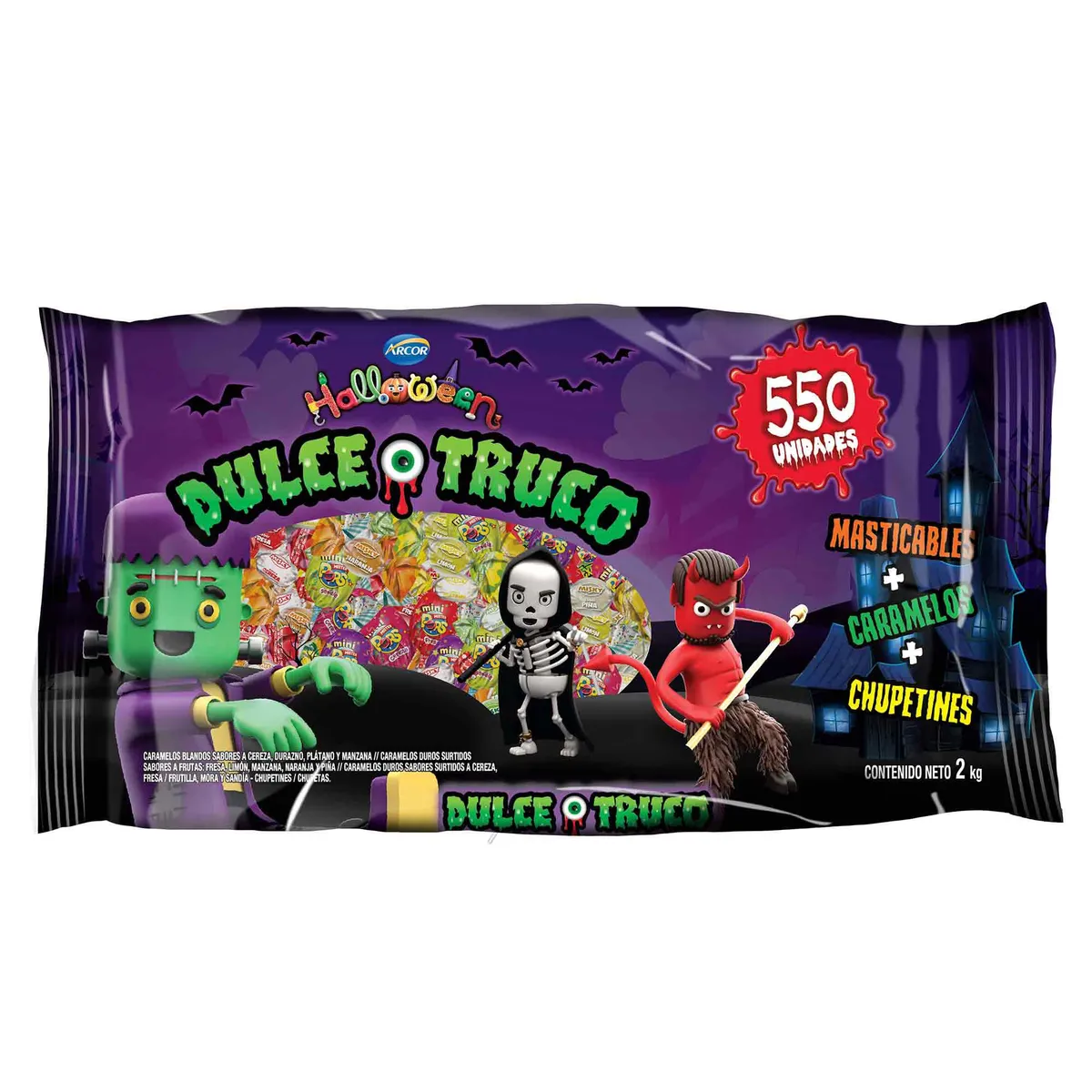 ARCOR - Caramelos Arcor Dulce o Truco Bolsa 2 Kg