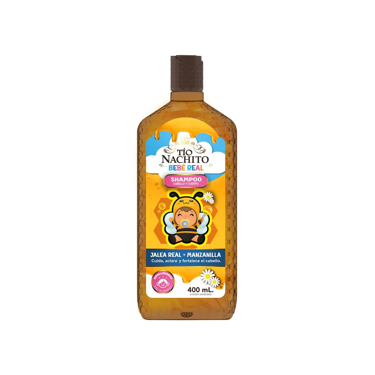 TIO NACHO - Shampoo 2 en 1 Tio Nachito Bebé Botella 400 mL