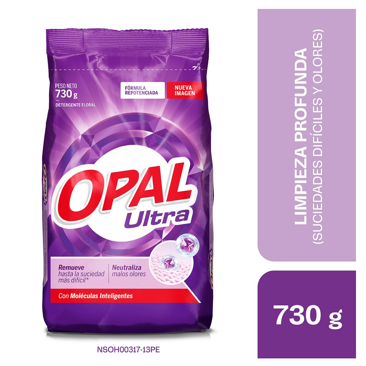 OPAL - Detergente en Polvo Opal Ultra Bolsa 730 g