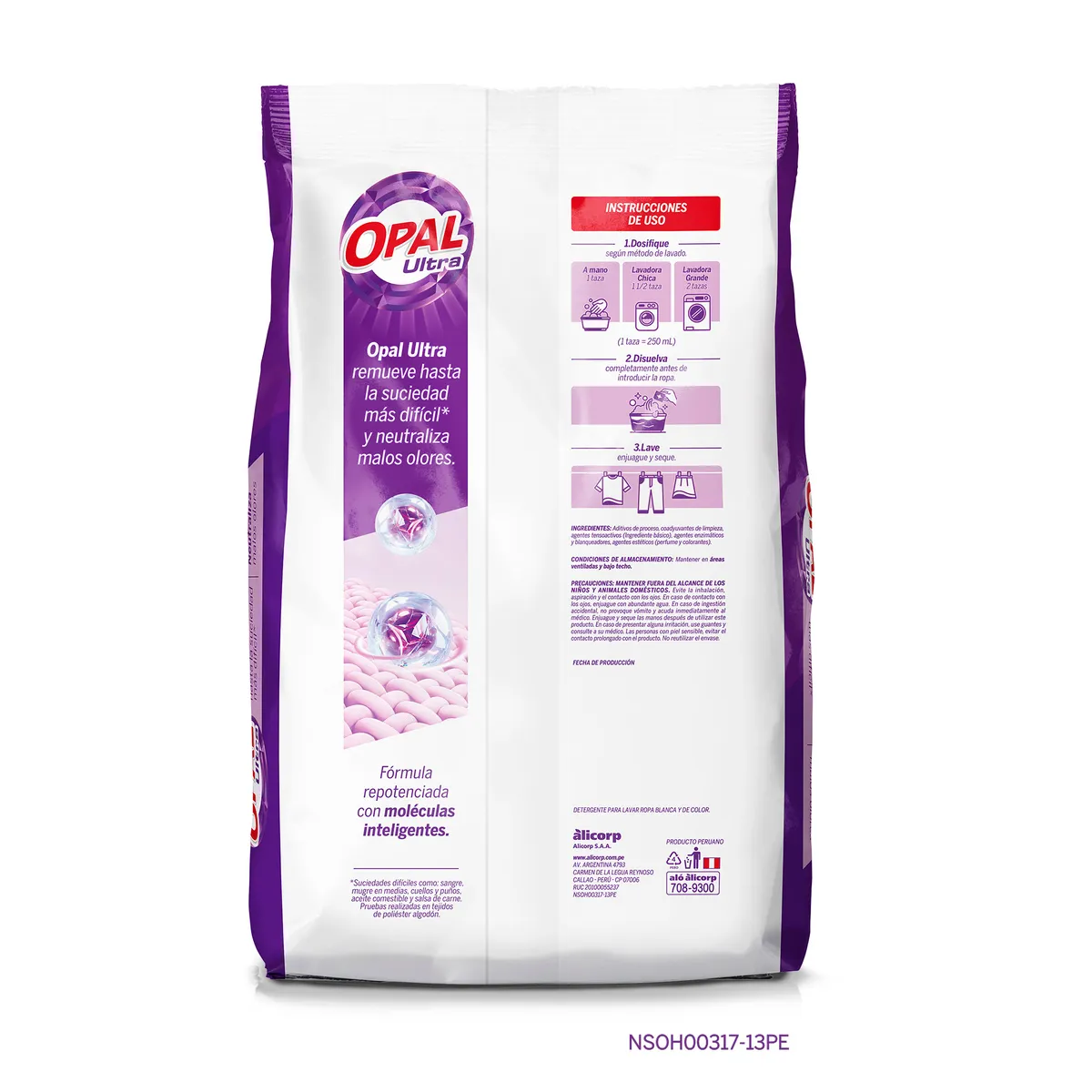 OPAL - Detergente en Polvo Opal Ultra Bolsa 2.4 Kg
