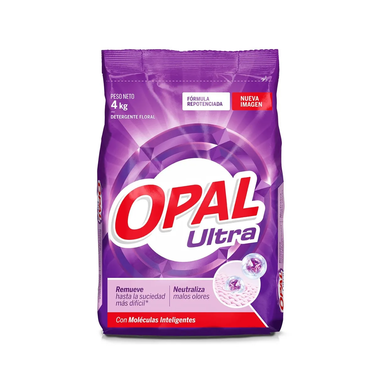 OPAL - Detergente en Polvo Opal Ultra Bolsa 4 Kg