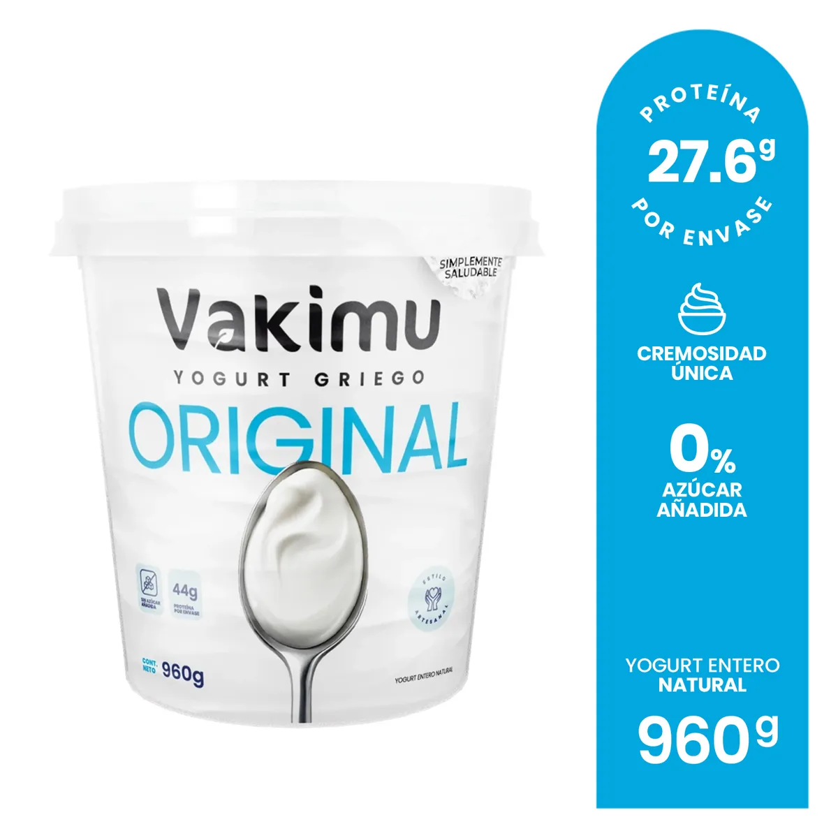 VAKIMU - Yogurt Griego Vakimu Original Envase 960 g