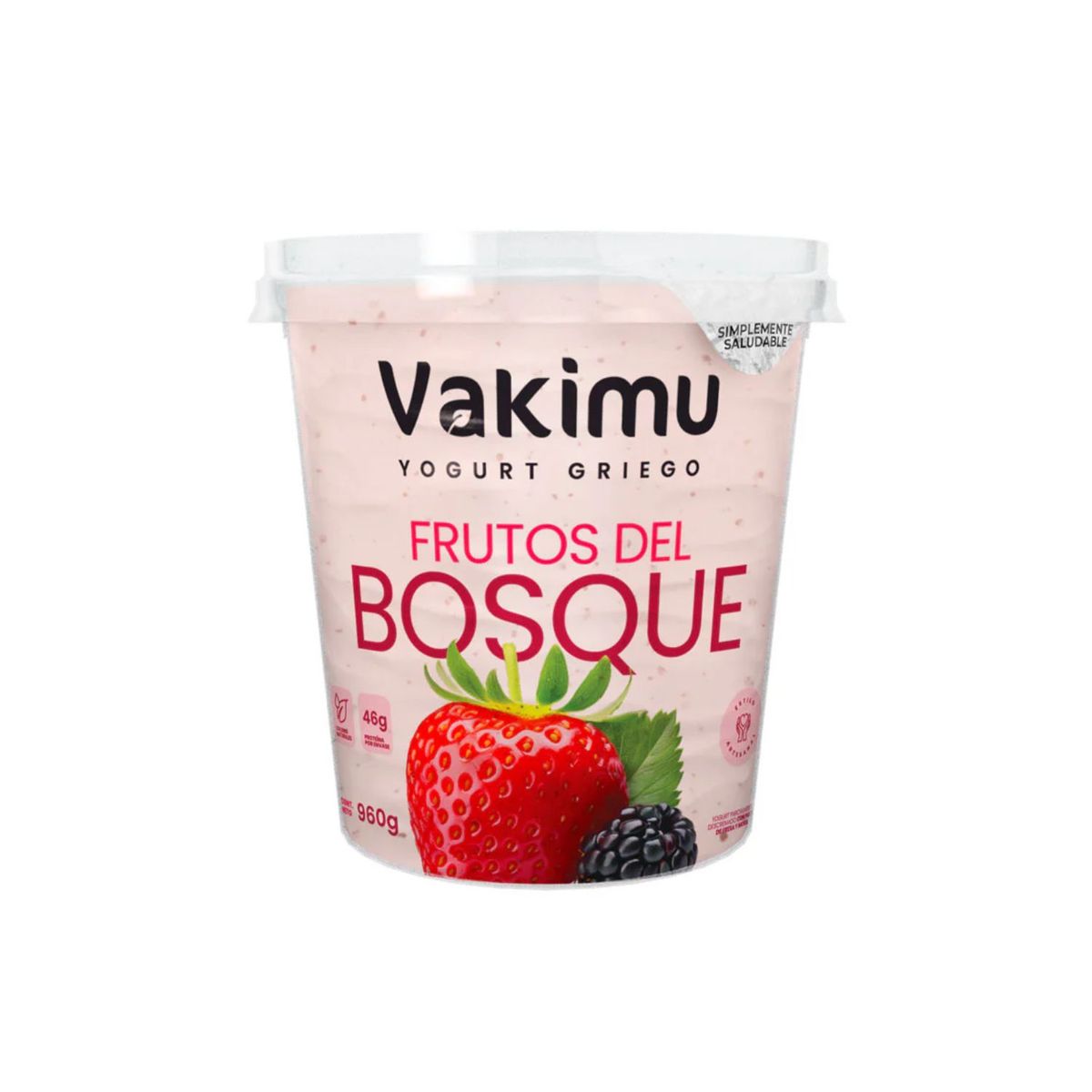 VAKIMU - Yogurt Griego Vakimu Frutos del Bosque Envase 960 g
