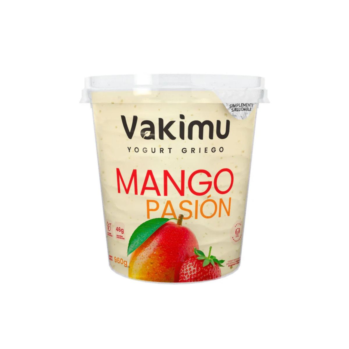 VAKIMU - Yogurt Griego Vakimu Mango Fresa Envase 960 g