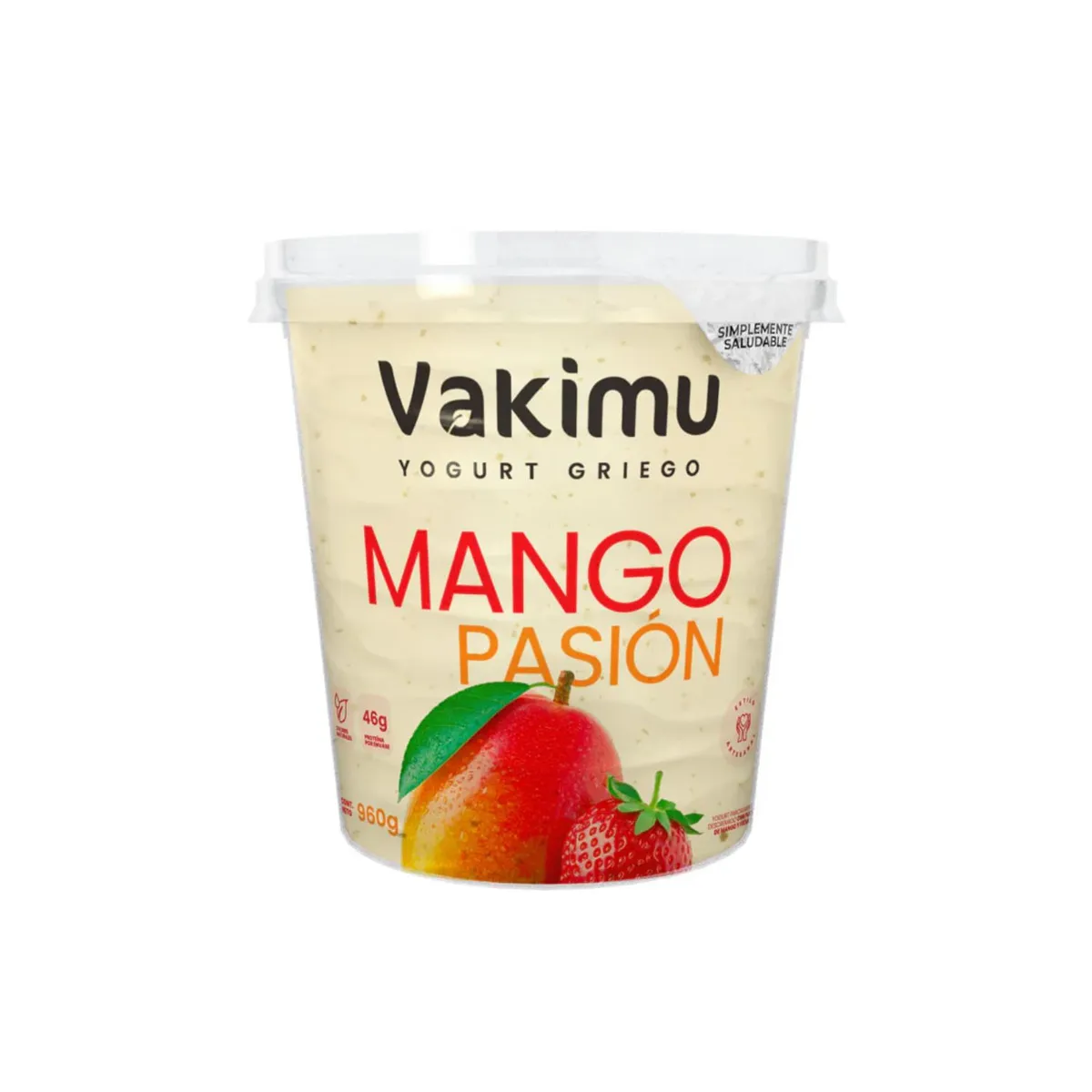 VAKIMU - Yogurt Griego Vakimu Mango Fresa Envase 960 g