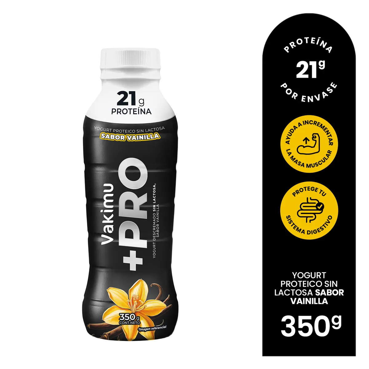 VAKIMU - Yogurt Bebible Vakimu +Pro Vainilla Botella 350 g