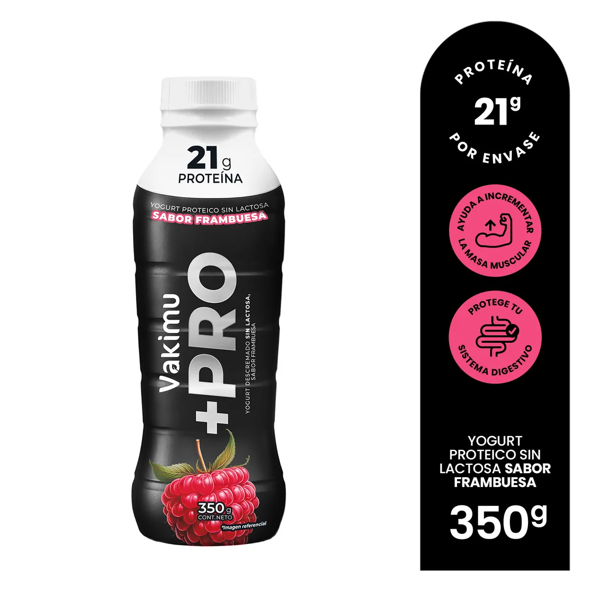 VAKIMU - Yogurt Bebible Vakimu +Pro Frambuesa Botella 350 g