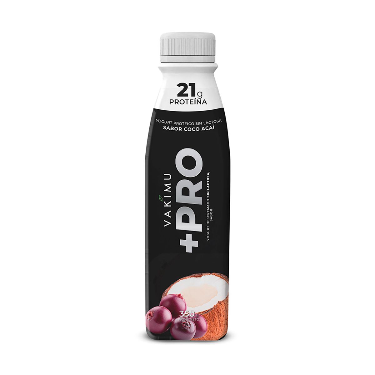 VAKIMU - Yogurt Bebible Vakimu +Pro Coco Acaí Botella 350 g