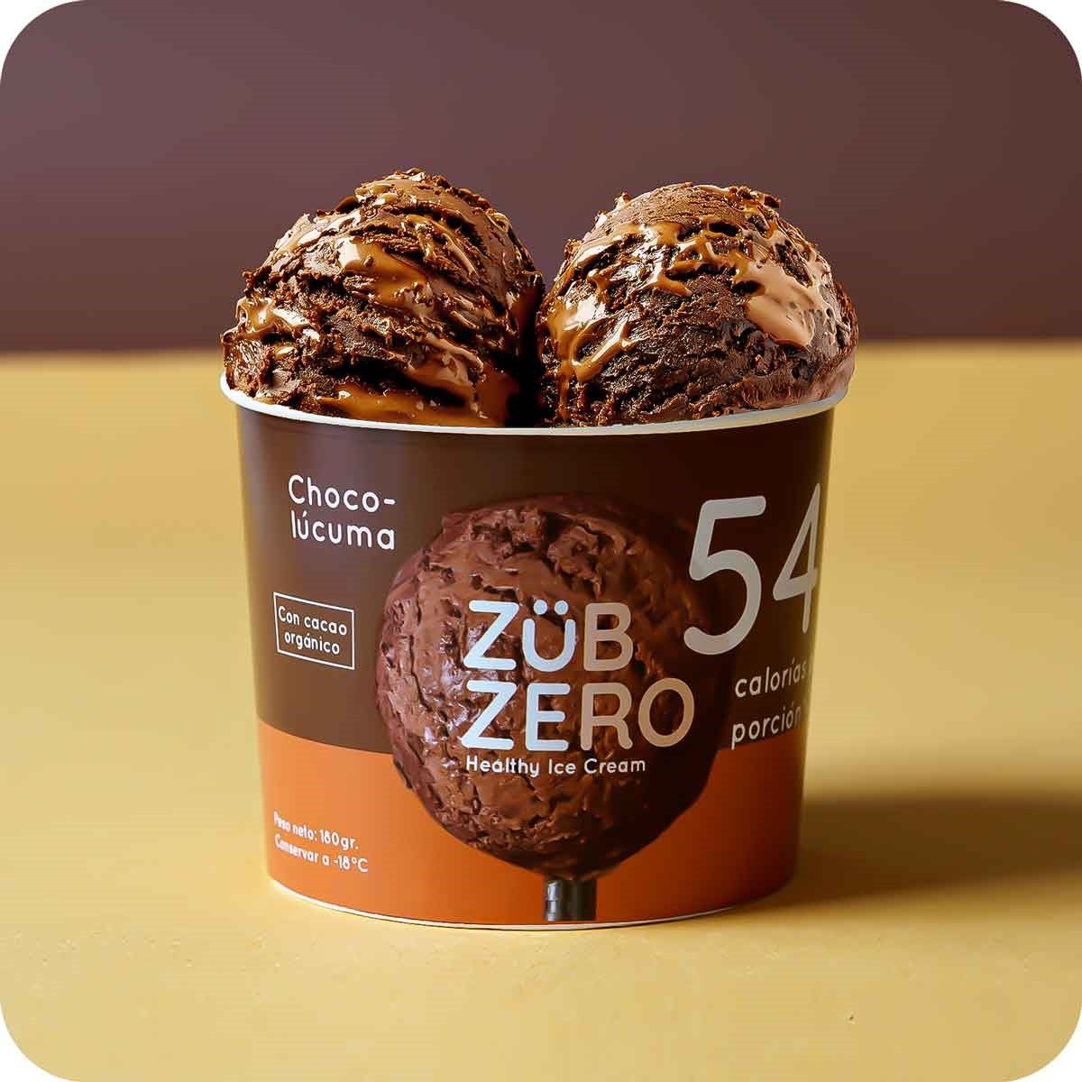 ZUBZERO - Helado Saludable ZubZero Chocolúcuma Pote 500 m