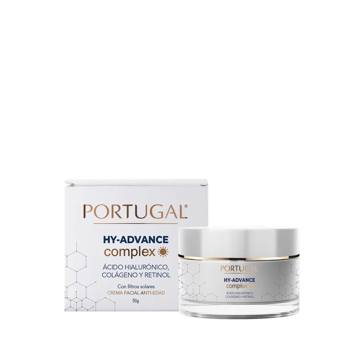 PORTUGAL - Crema Facial Portugal HY Advance Día Envase 50 g