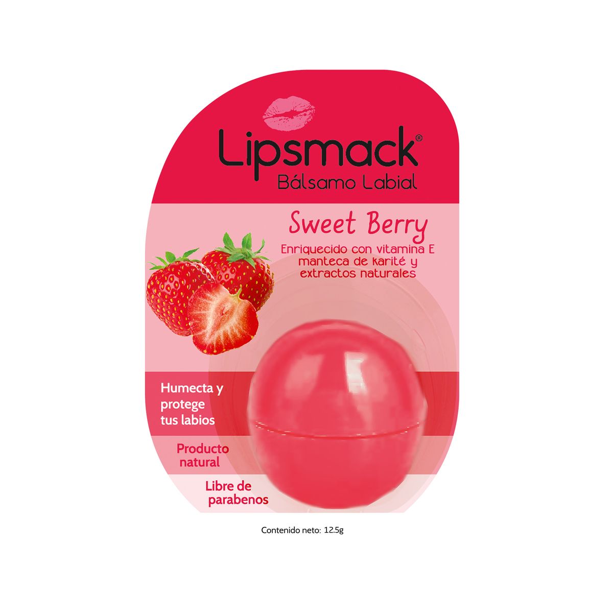 PORTUGAL - Bálsamo Labial Portugal Lipsmack Sweet Berry Envase 12.5 g