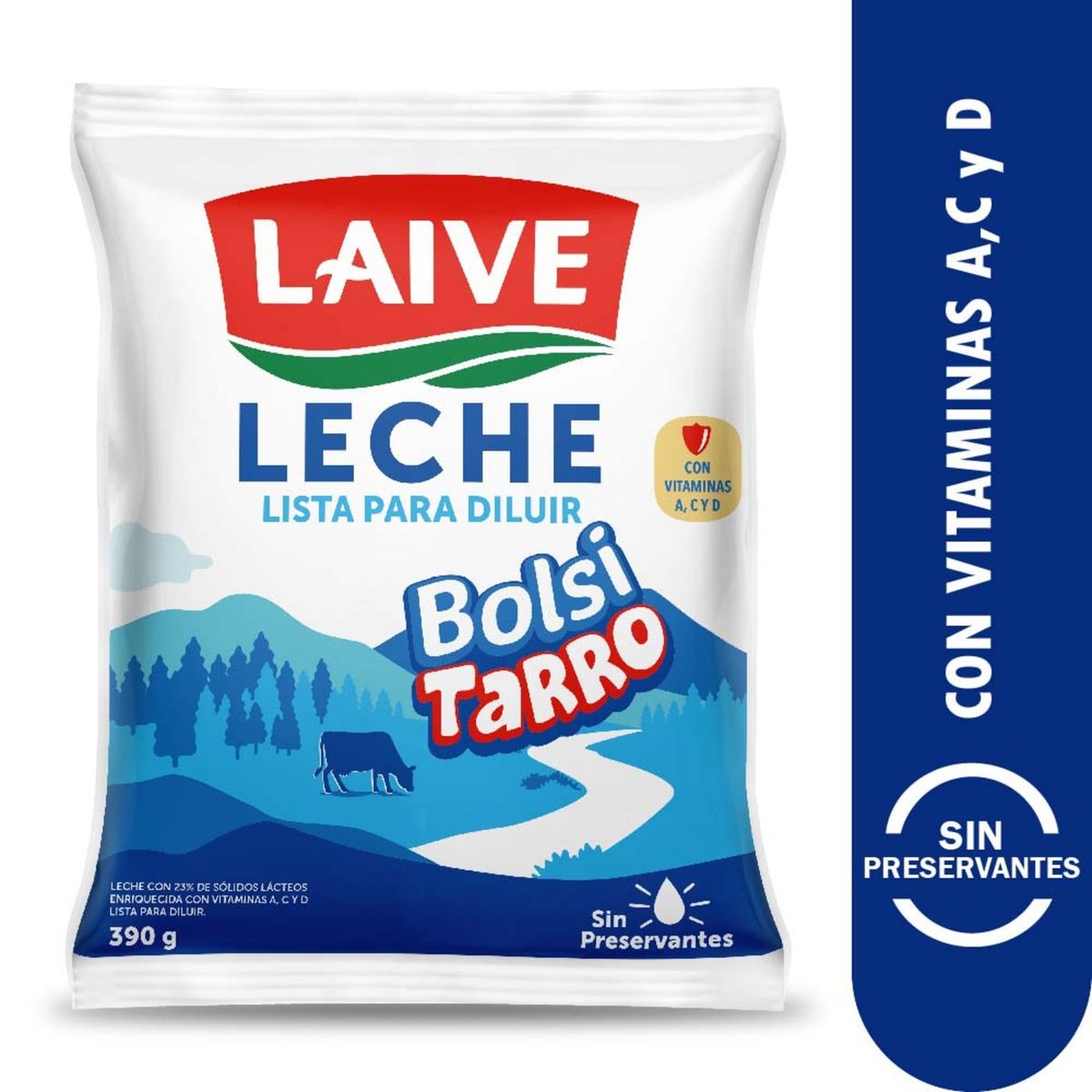 LAIVE - Leche Laive Bolsitarro Bolsa 390 g