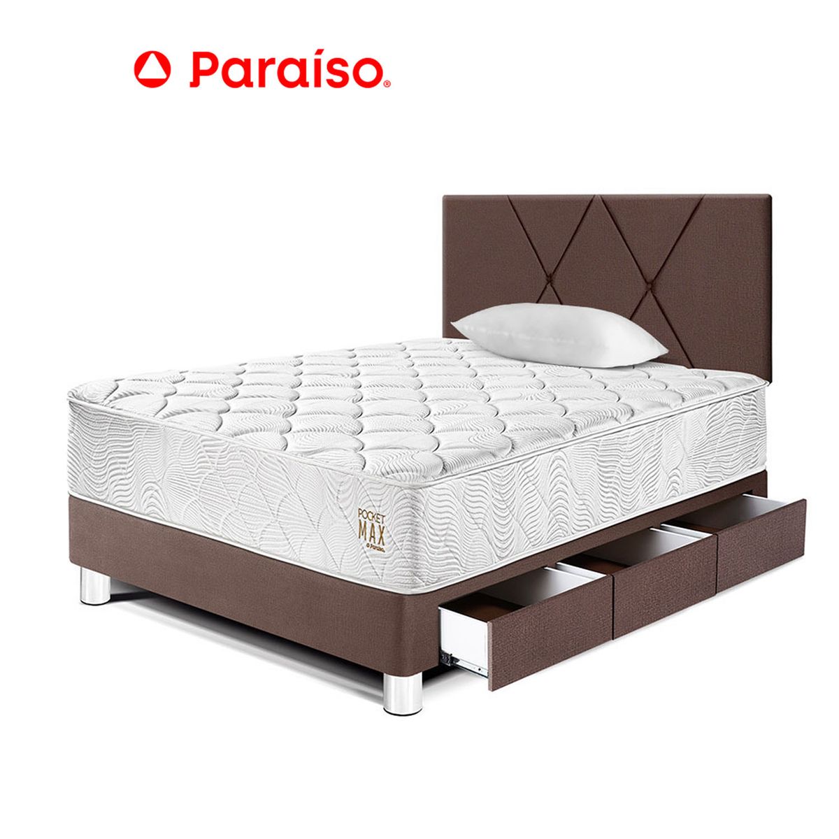 PARAISO - Dormitorio Loft P Max 1.5 Plz Caj Choc
