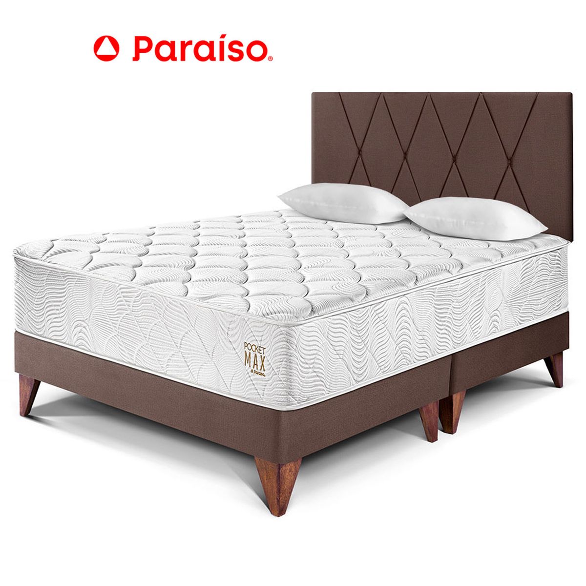 PARAISO - Dormitorio Loft Max Queen Europeo Chocolate