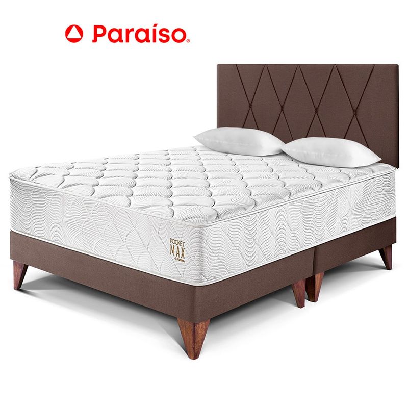 PARAISO - Dormitorio Loft Max Queen Europeo Chocolate