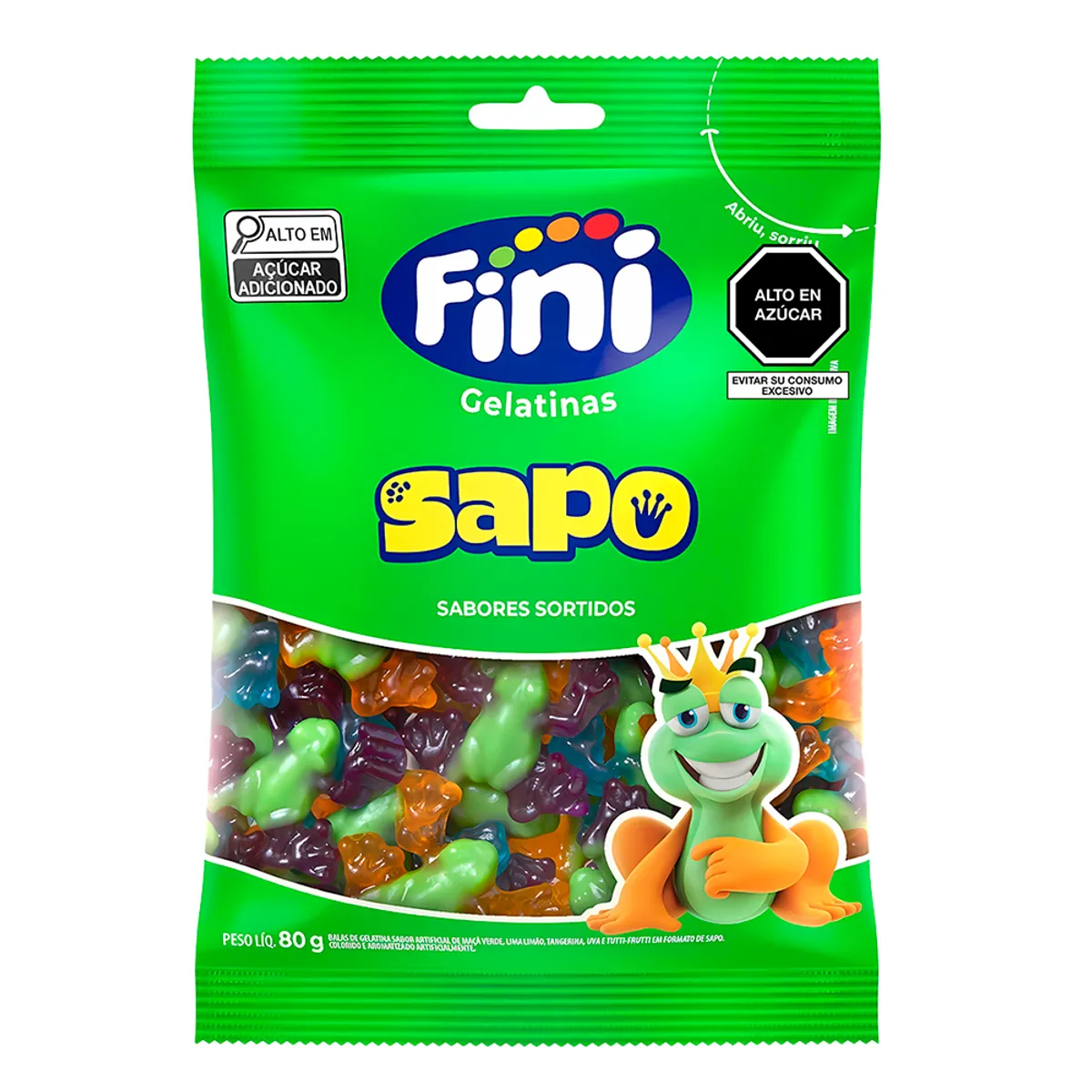 FINI - Goma Sapos Fini Bolsa 80 g