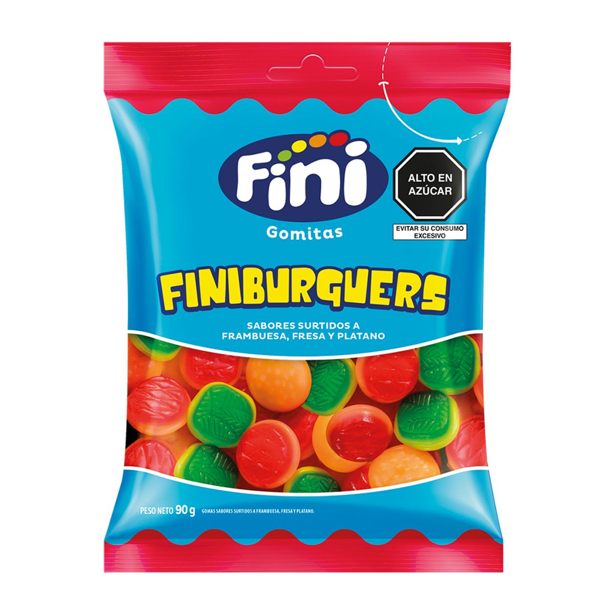FINI - Goma Burger Fini Bolsa 90 g