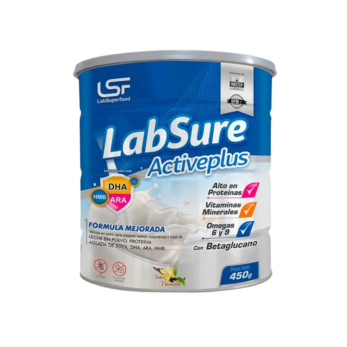 LABSURE - Fórmula Labsure Active Plus Lata 450 g