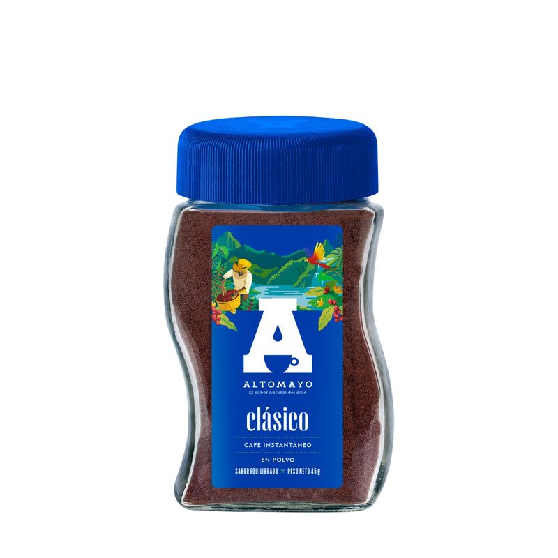 ALTOMAYO - Café Instantáneo En Polvo Altomayo Frasco x 45 g
