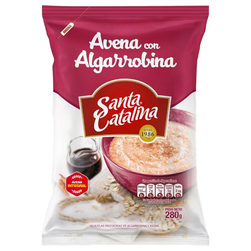 SANTA CATALINA - Avena Precocida Con Algarrobina Santa Catalina 280 g