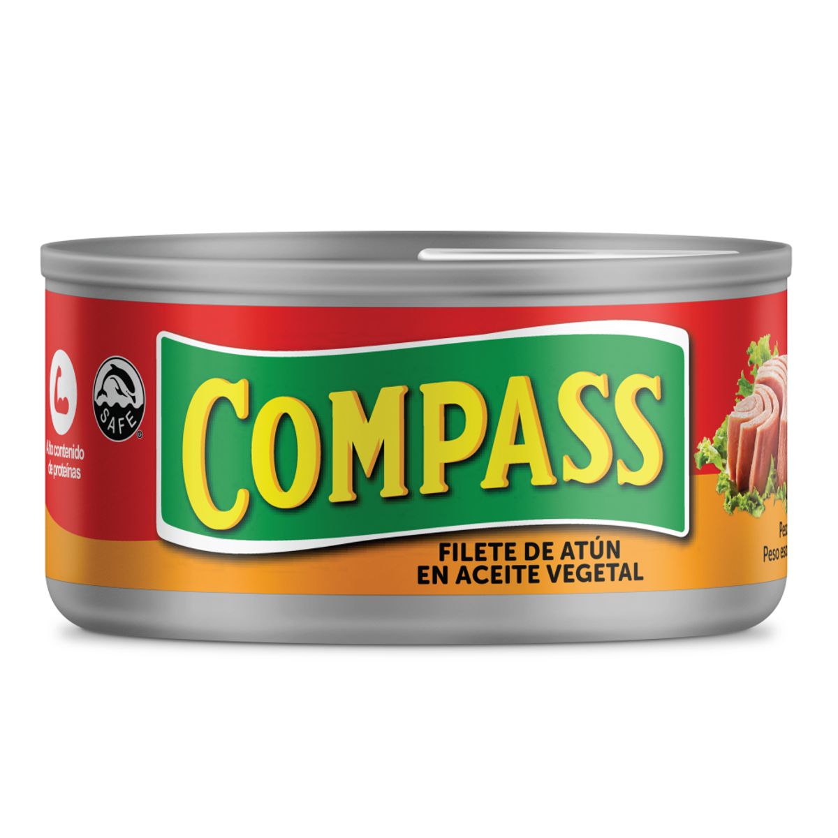 COMPASS - Filete de Atún Compass en Aceite Vegetal Lata 140 g