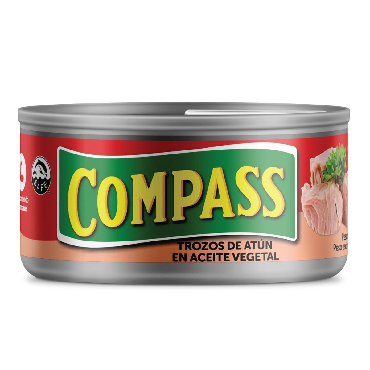 COMPASS - Trozos de Atún Compass en Aceite Vegetal Lata 140 g