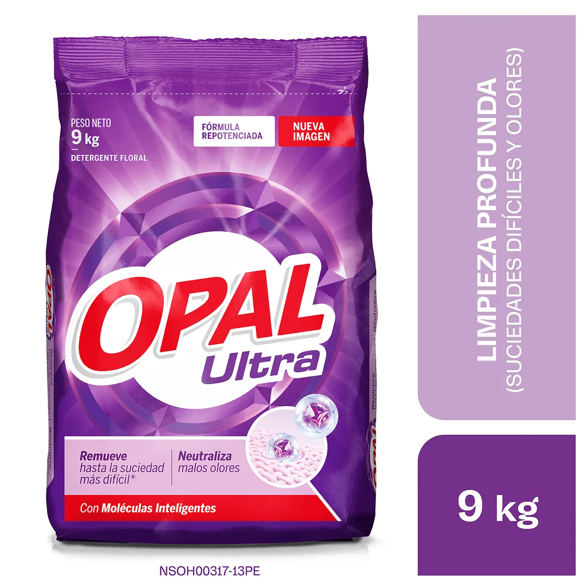 OPAL - Detergente en Polvo Opal Ultra Bolsa 9 Kg