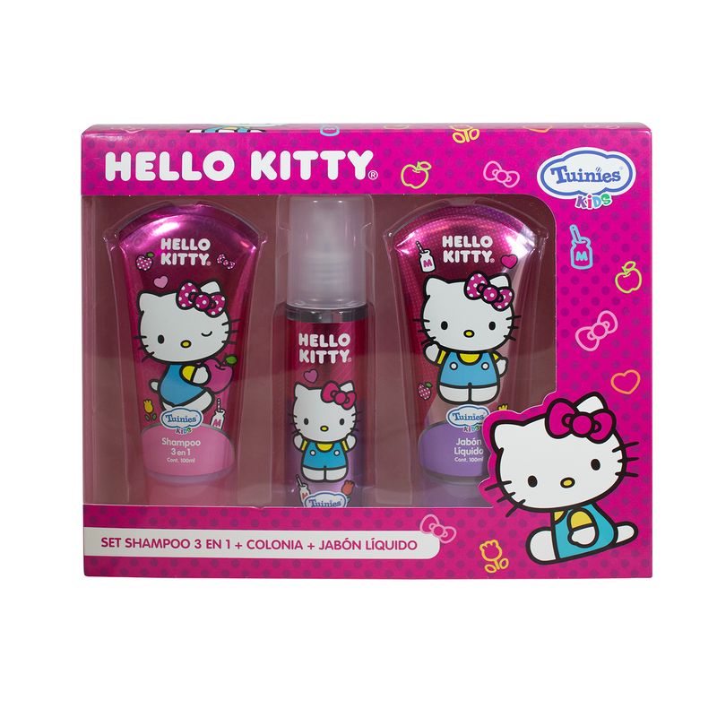 TUINIES - Set Tuinies Hello Kitty Shampoo Colonia Jabón Líquido
