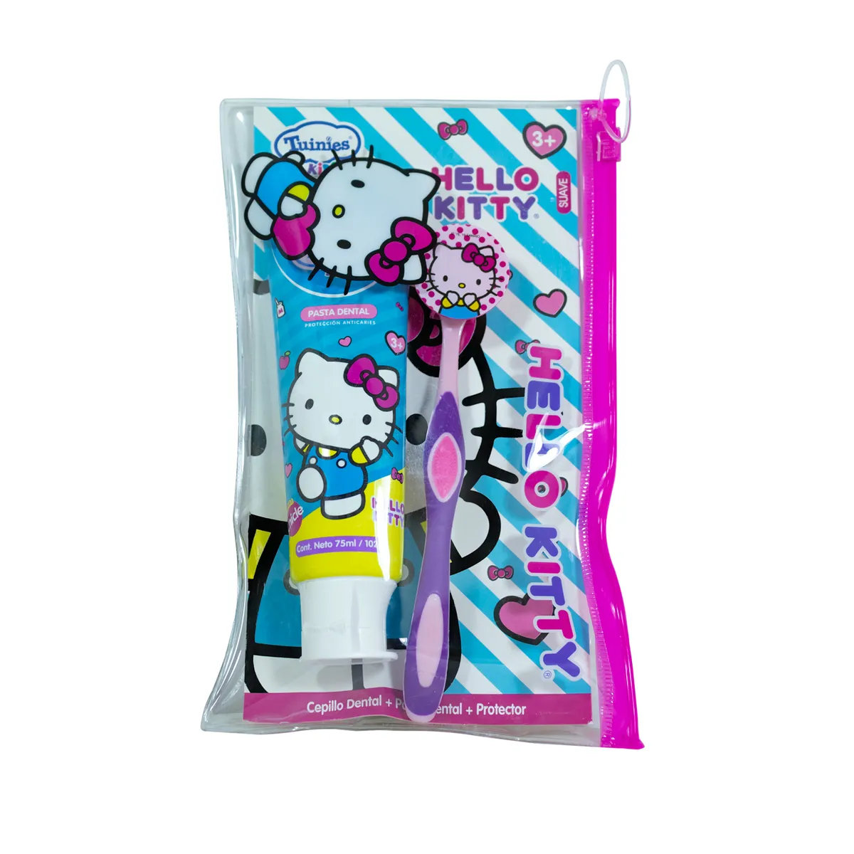 TUINIES - Set Tuinies Hello Kitty Crema Dental + Cepillo + Cartuchera