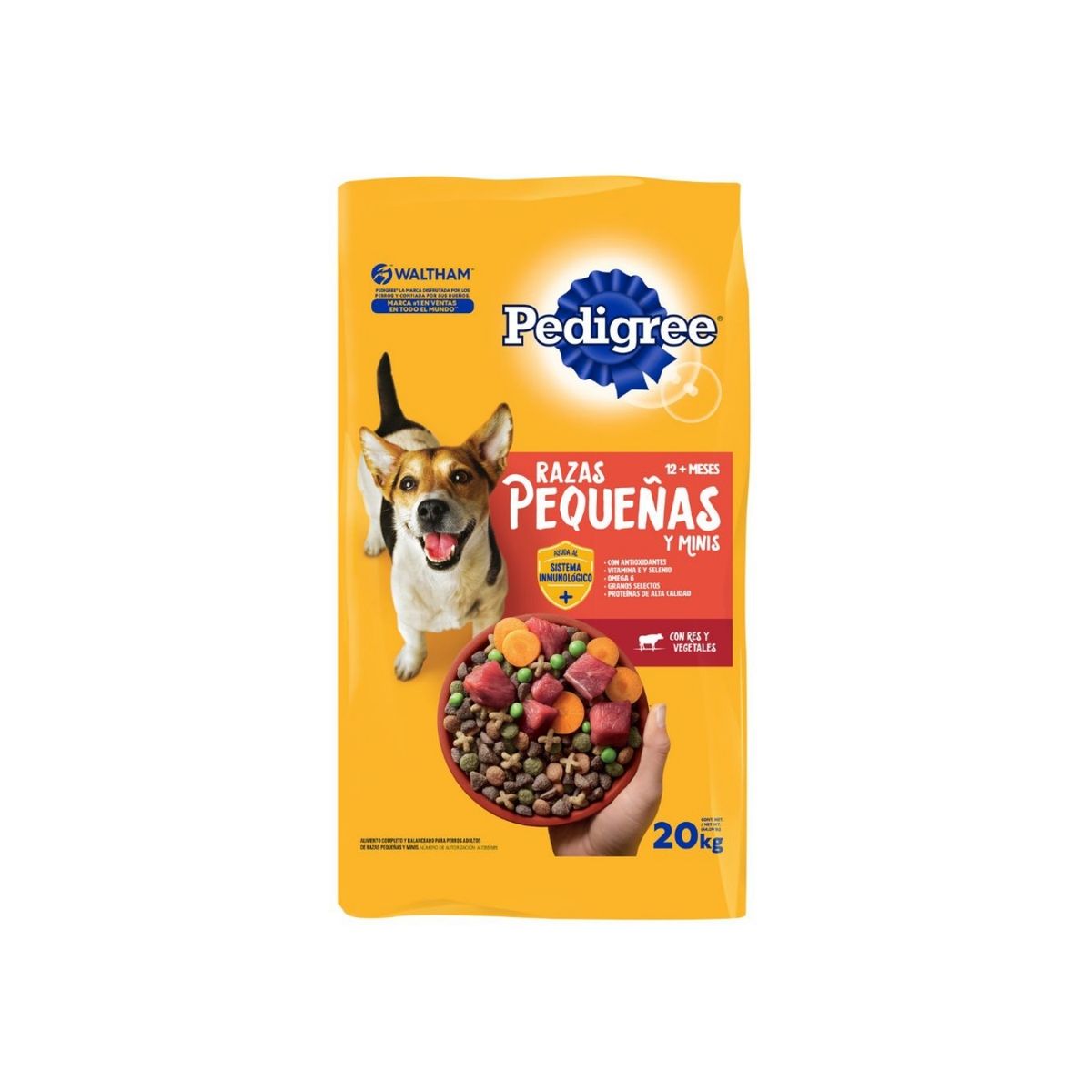 PEDIGREE - Alimento Seco Perros Adultos Razas Pequeñas Pedigree Bolsa 20 Kg