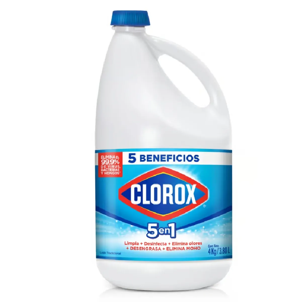 CLOROX - Lejía Clorox Tradicional Botella 4 Kg