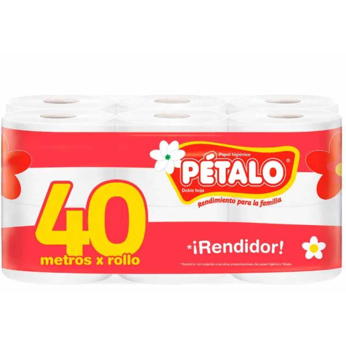 PARACAS - Papel Higienico Paracas Petalo 40 mtrs 12und