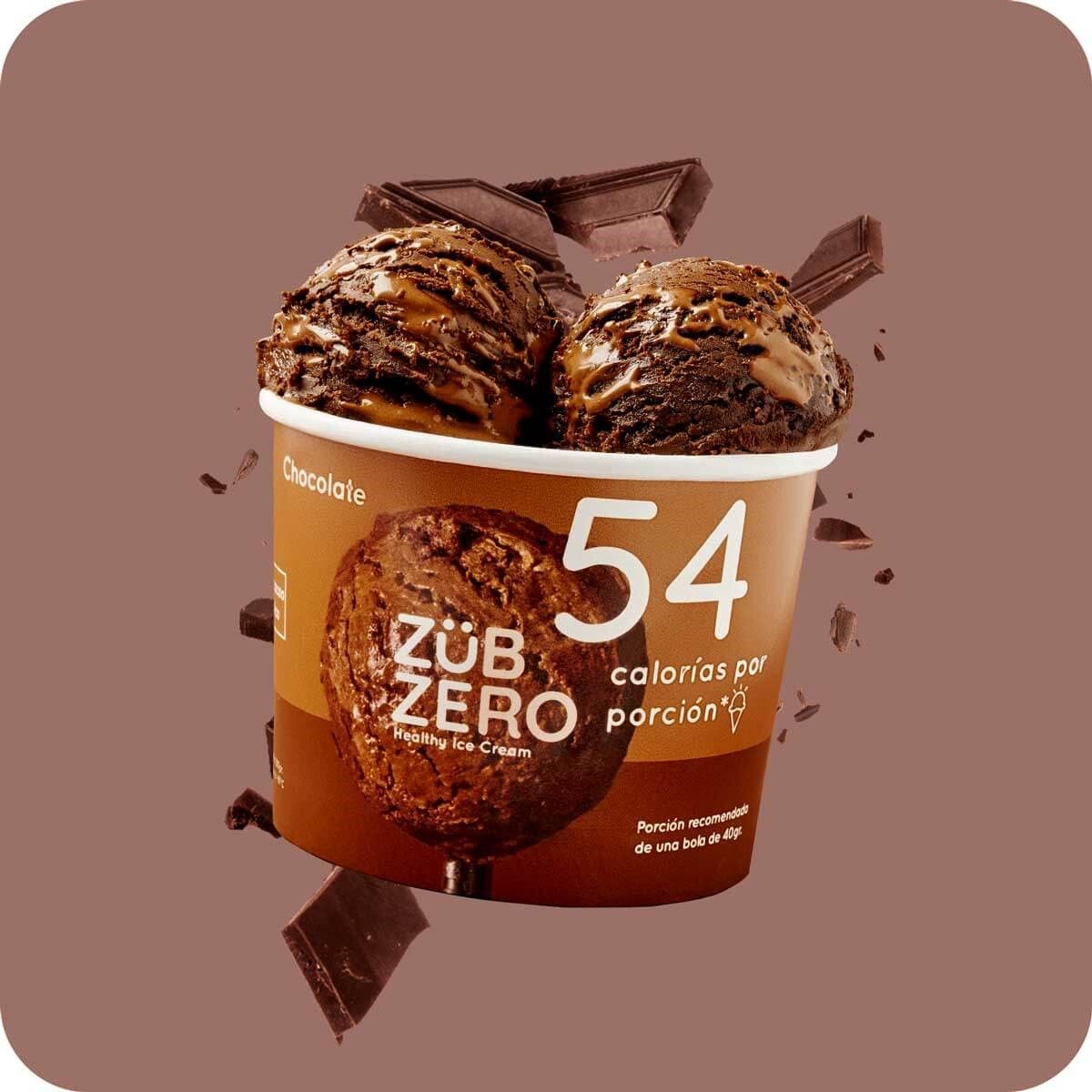 ZUBZERO - Helado Saludable ZubZero Chocolate Pote 500 mL