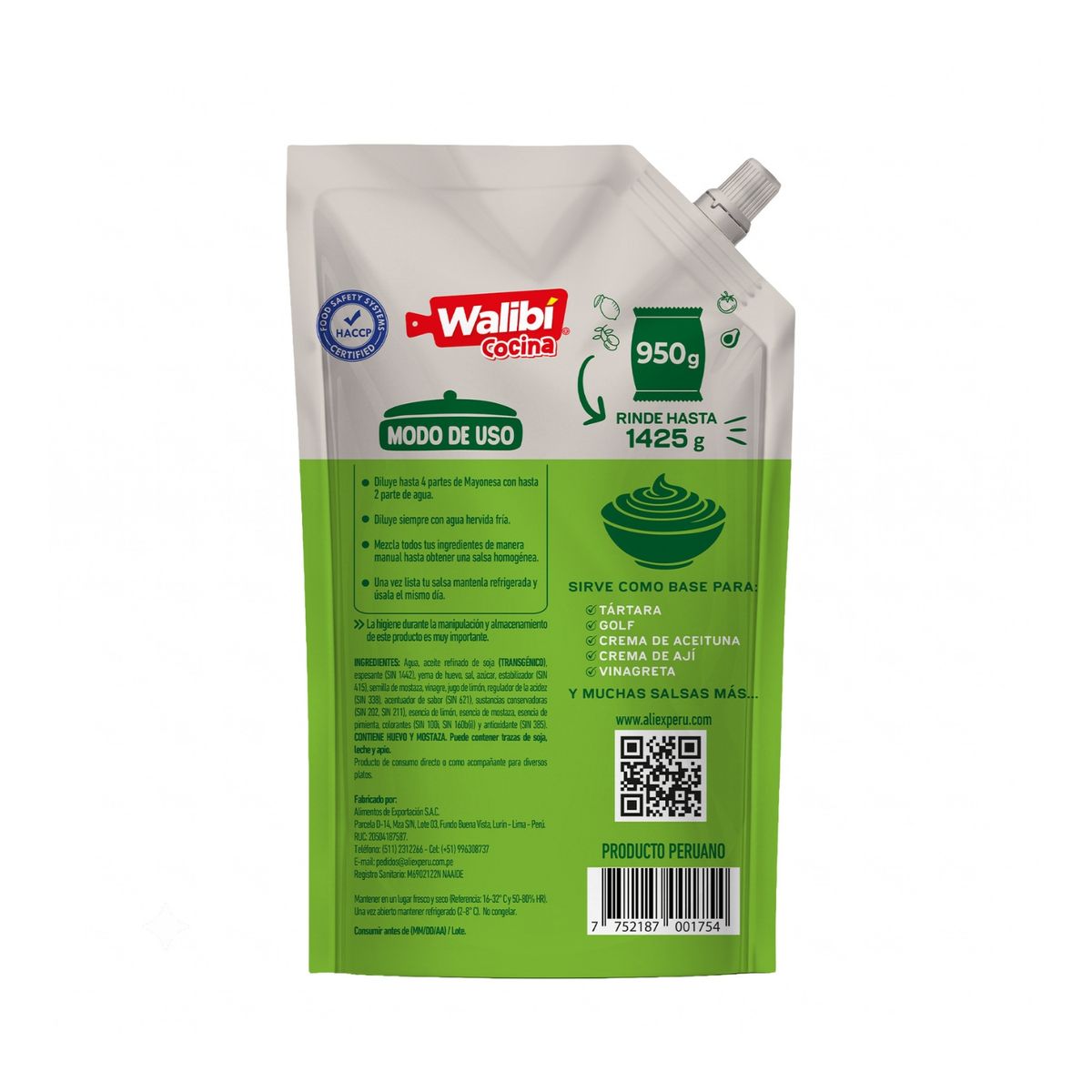WALIBI - Mayonesa Walibi Doypack 950 g