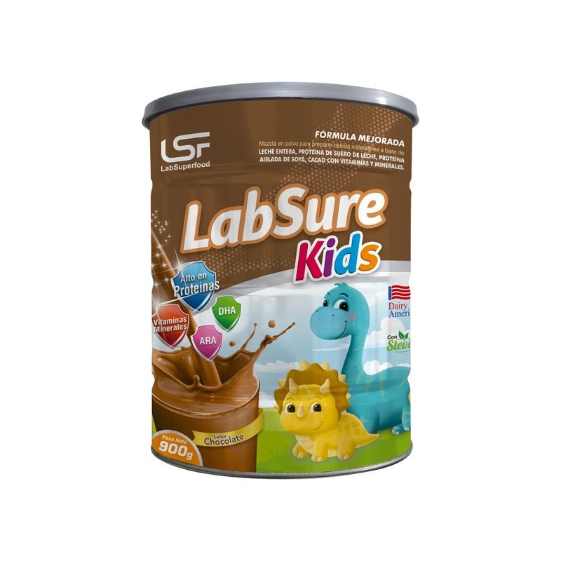 LABSURE KIDS - Fórmula Labsure Kids Sabor Chocolate Lata 900 g