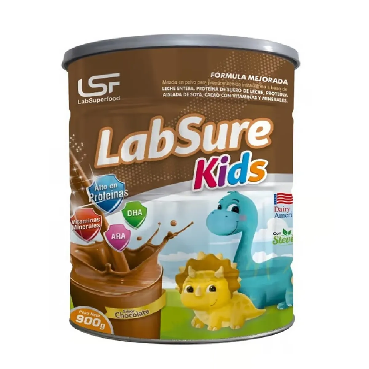 LABSURE KIDS - Fórmula Labsure Kids Sabor Chocolate Lata 900 g