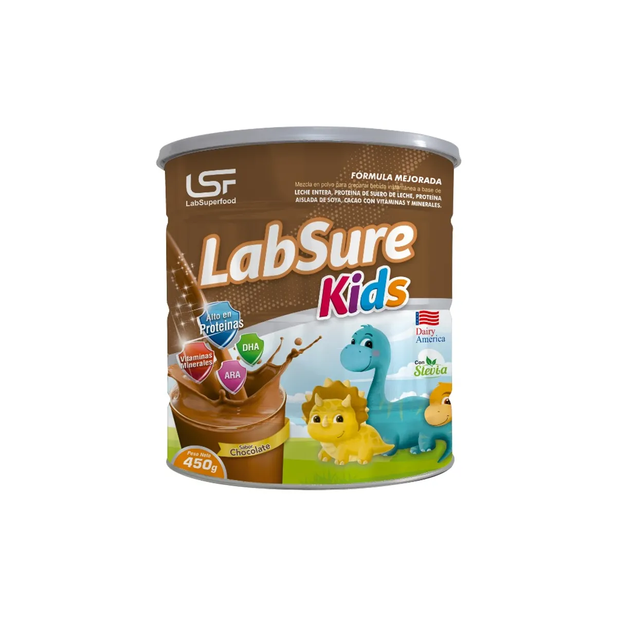 LABSURE KIDS - Fórmula Labsure Kids Sabor Chocolate Lata 450 g