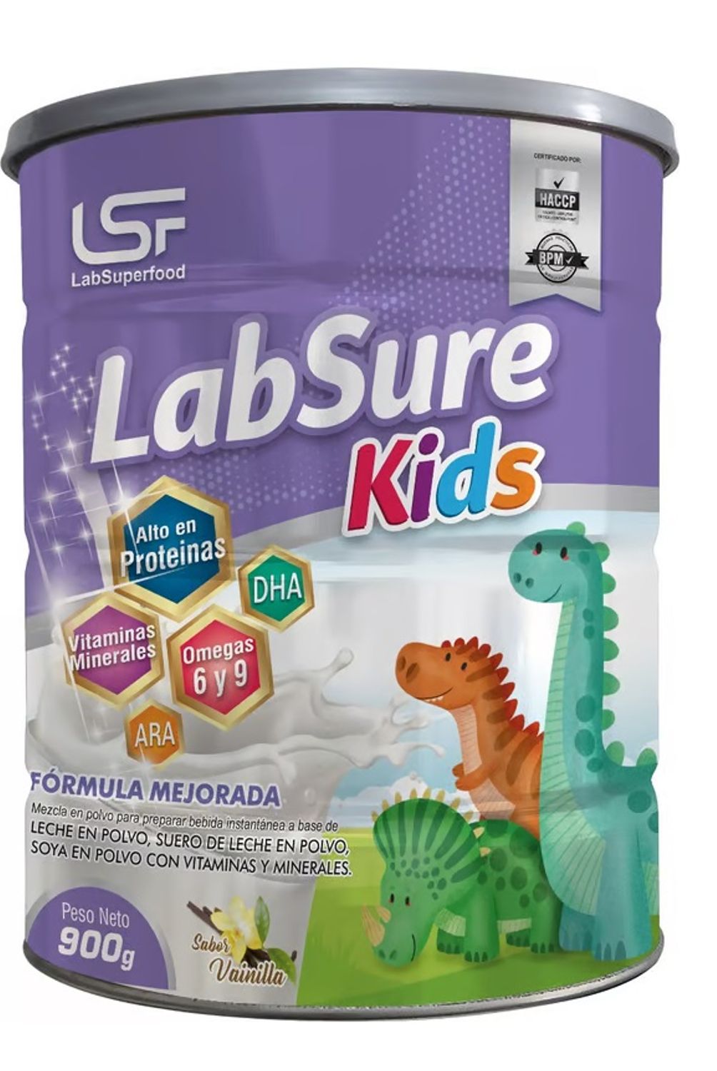 LABSURE KIDS - Fórmula Labsure Kids Sabor Vainilla Lata 900 g