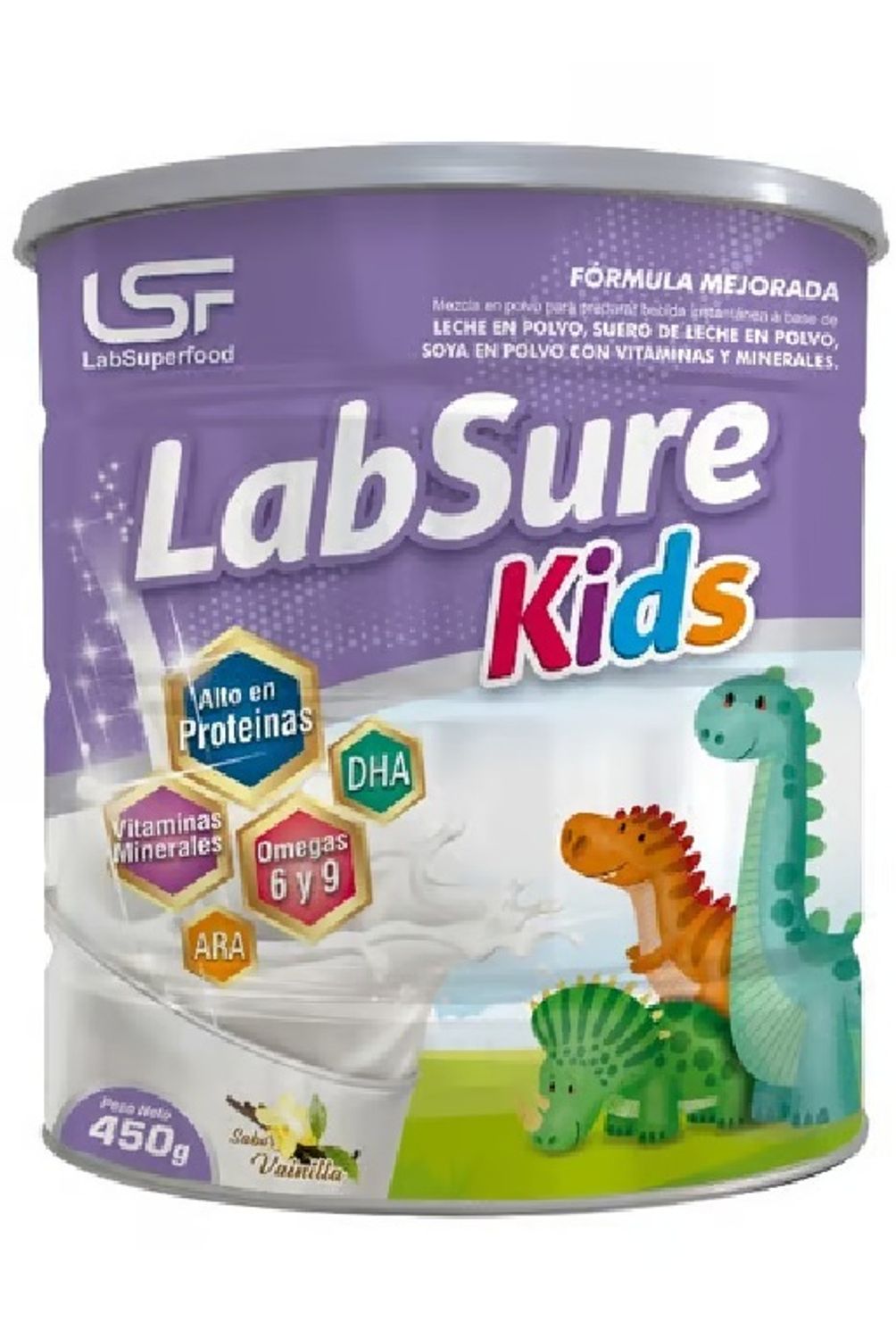 LABSURE KIDS - Fórmula Labsure Kids Sabor Vainilla Lata 450 g