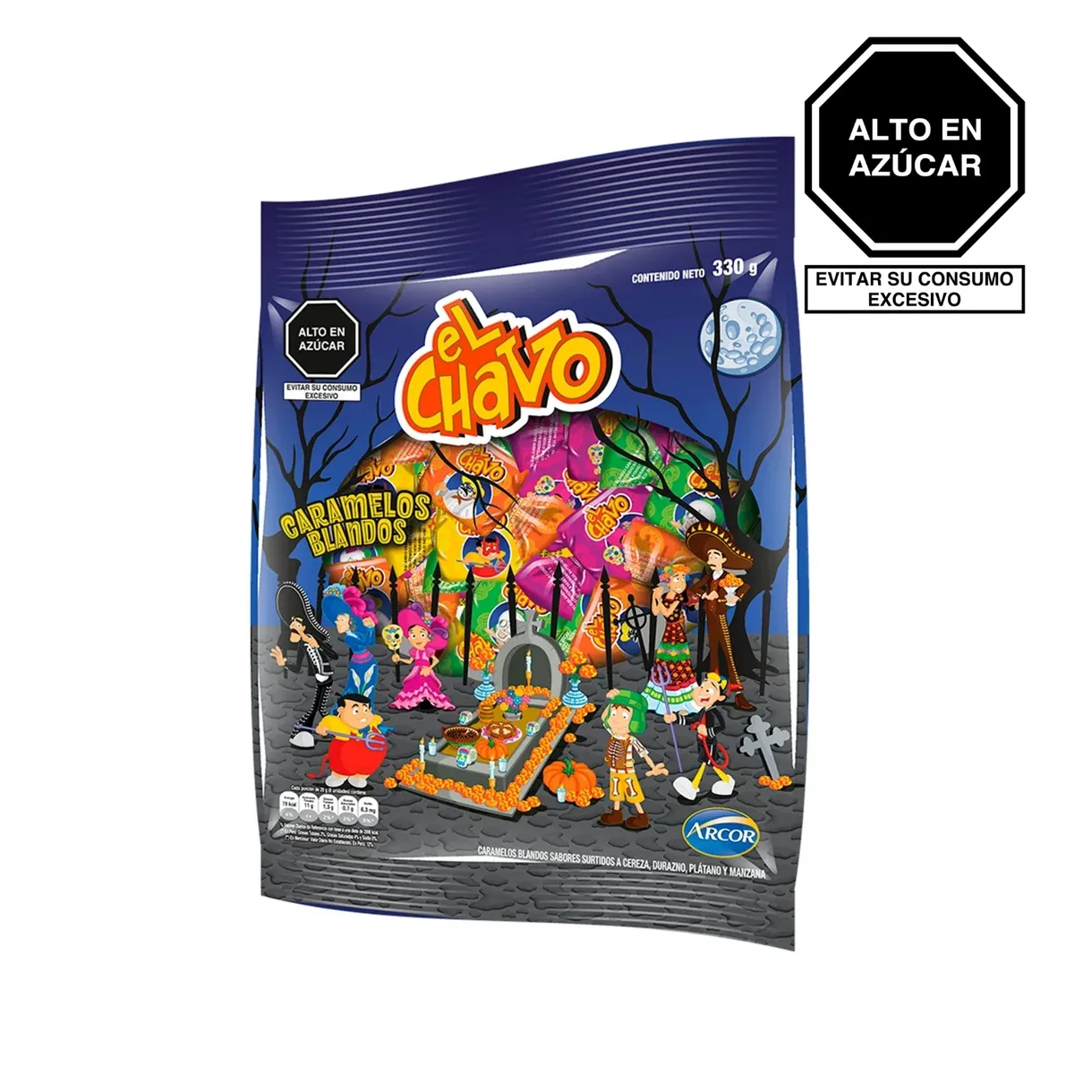 CHAVO - Caramelos Masticables Sabores Surtidos El Chavo Bolsa 330 g