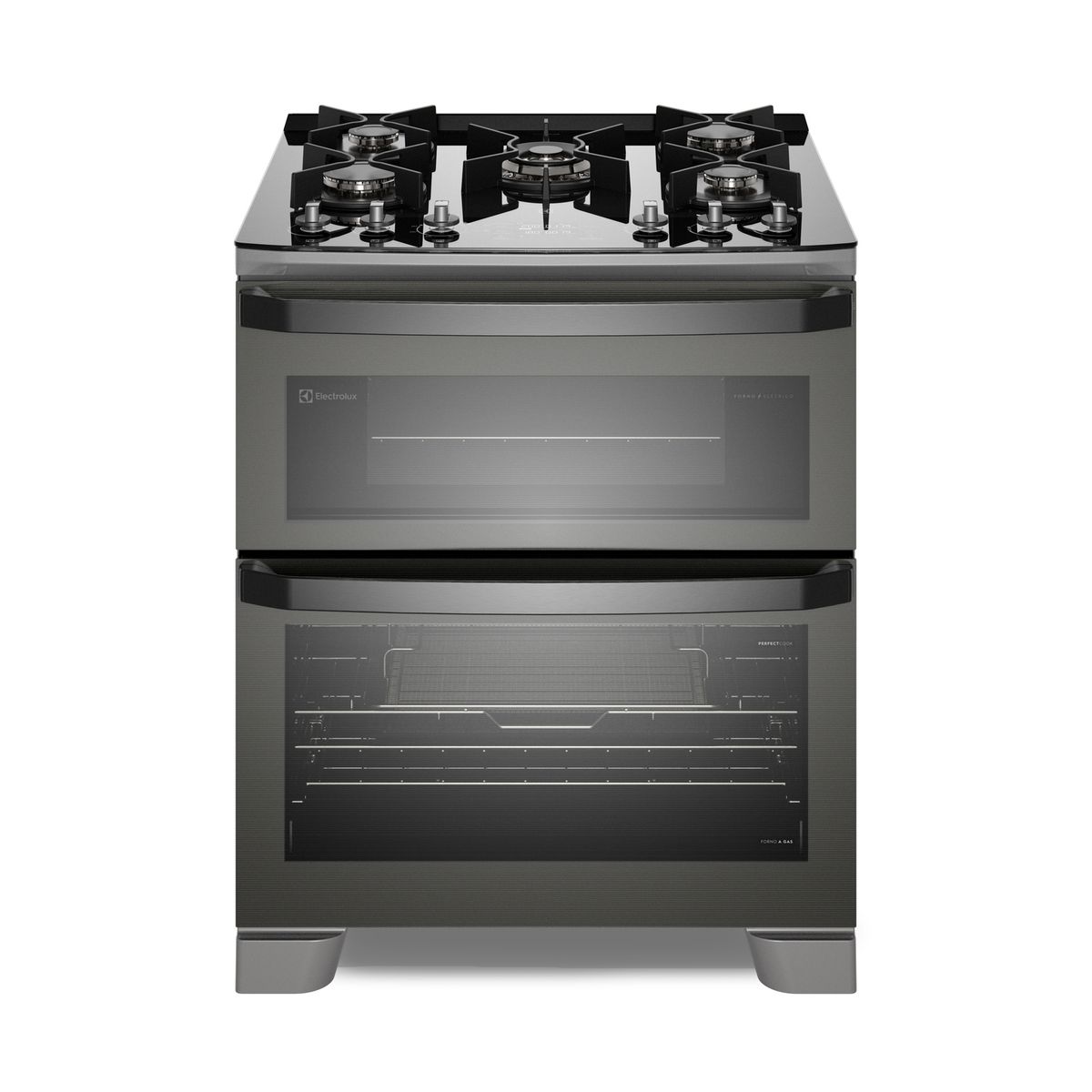 ELECTROLUX - Cocina Doble Horno 5Q Triple Llama 76Cm