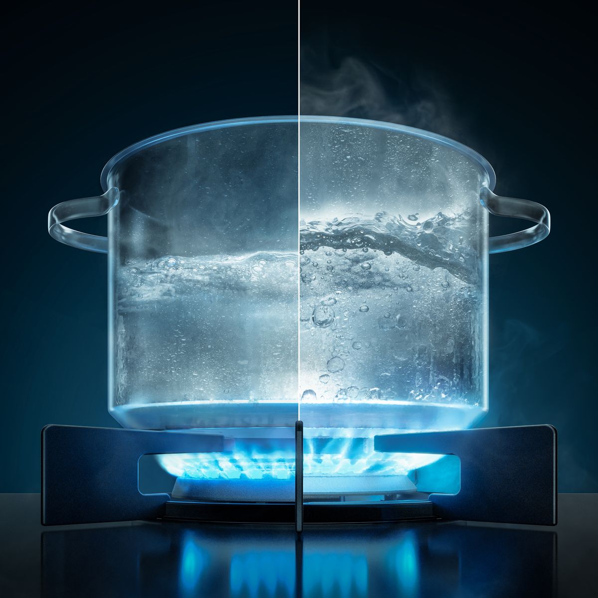 ELECTROLUX - Cocina Doble Horno 5Q Triple Llama 76Cm