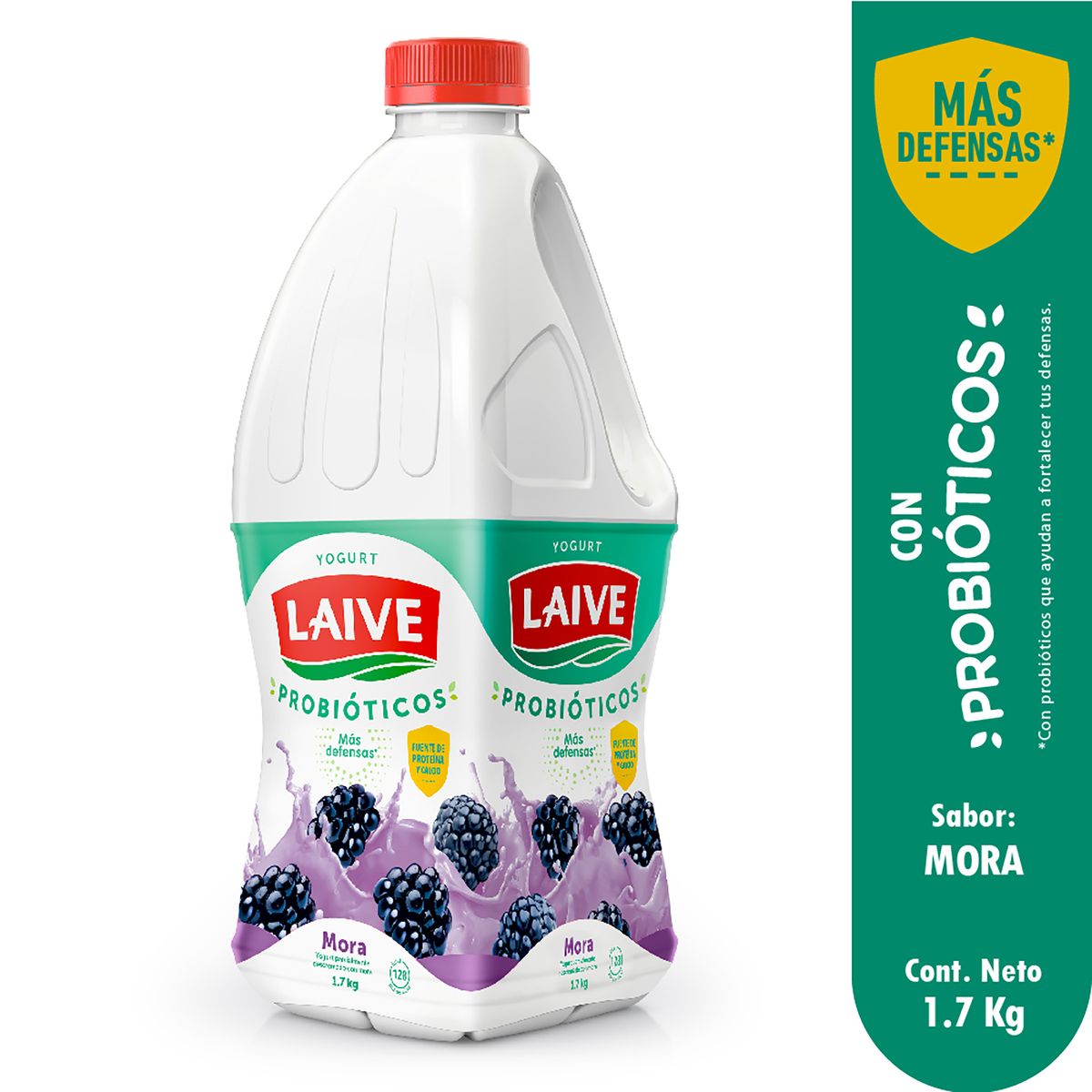 LAIVE - Yogurt de Mora Laive Botella 1.7 Kg